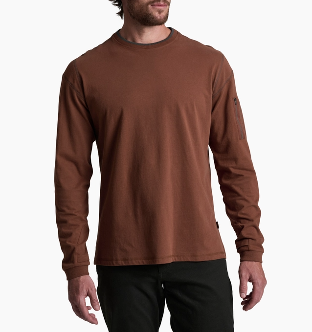 Kommando Long Sleeve Crew- Rustic Brick